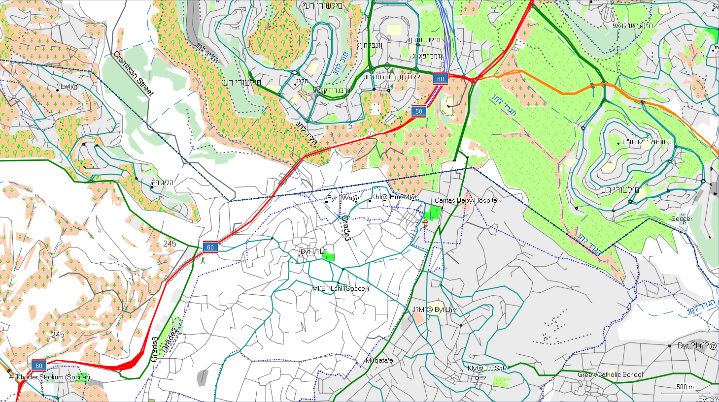 Map depending on encoding