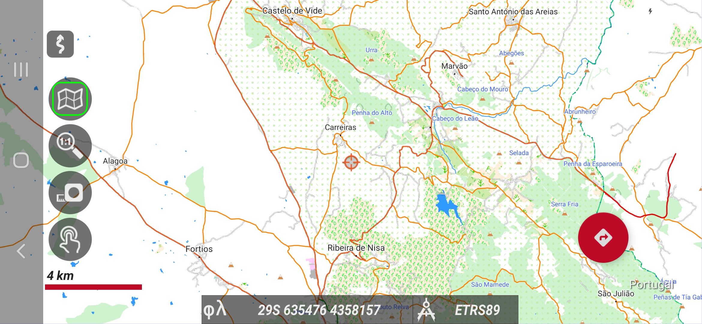 Abrir mapa no OruxMaps